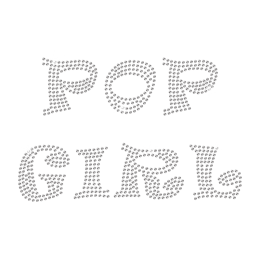 Rhinestone Pop Girl Hot-fix Design