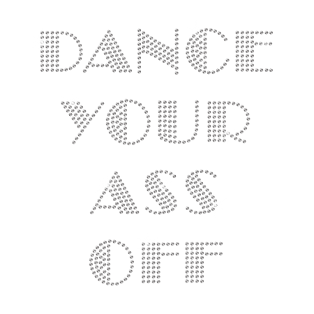 Glamorous Crystal Dance Letters Rhinestone Transfer