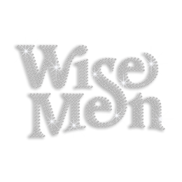 Bling Wise Men Iron-on Hotfix Rhinestone Transfer