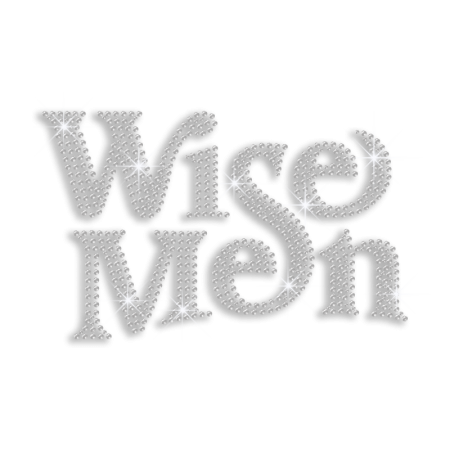 Bling Wise Men Iron-on Hotfix Rhinestone Transfer