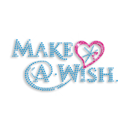 Beautiful Make A Wish Iron-on Rhinestone Transfer Design