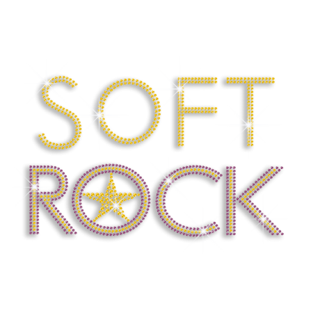 Cool Soft Rock Star Iron-on Rhinestone Transfer