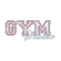 Elegant GYM Studio Iron-on Rhinestone Transfer