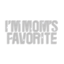 Crystal I\'m Mom\'s Favorite Iron-on Rhinestone Transfer