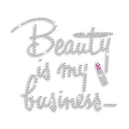 Beauty Is My Business Iron-on Rhinestone Transfer