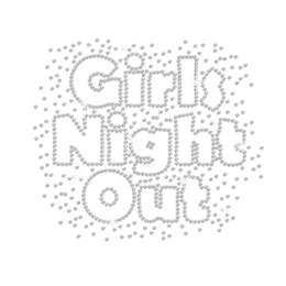 Girls Night Out Iron-on Rhinestone Transfer