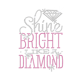 Shine Bright Diamond Hotfix Rhinestone Transfer