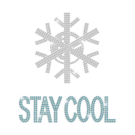 Stay Cool with An Crystal Snowflake Iron on Rhinestone Transfer Decal