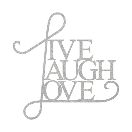 Custom Letter Live Laugh and Love Heat Transfer