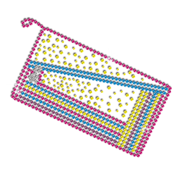 Colorful Purse Hot Fix Rhinestone Transfer