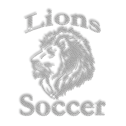 Lion Iron on Design, Hot Fix Lion Design , Rhinestone Lion Heat Transfer  Patch ,custom Clothing Iron on Applique , Rhinestones Lion Applique 