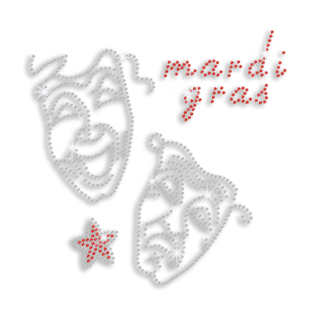 mardi gras iron on transfers