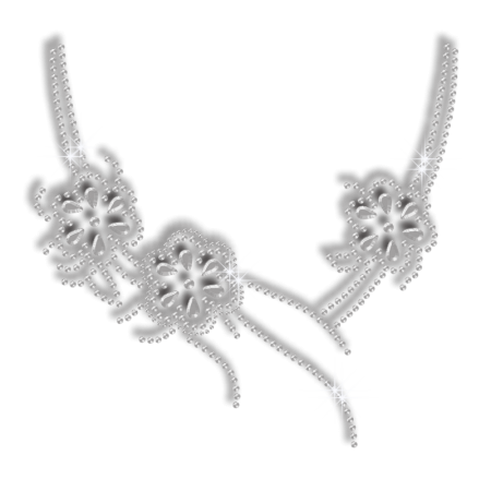 2015 Crystal Necklace Iron on Rhinestone Nailhead Transfer