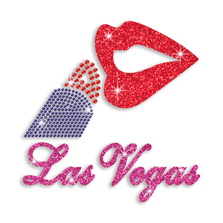 Party Night in Vegas Glitter Sequin Iron-on Transfer