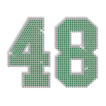 Rhinestone Number Custom Iron on Transfer - CSTOWN