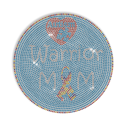 Best Custom Big Shinning Autism Warrior Mom Rhinestone Hotfix Transfer Motif