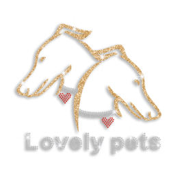 Bling Lovely Pets Iron-on Glitter Rhinestone Transfer