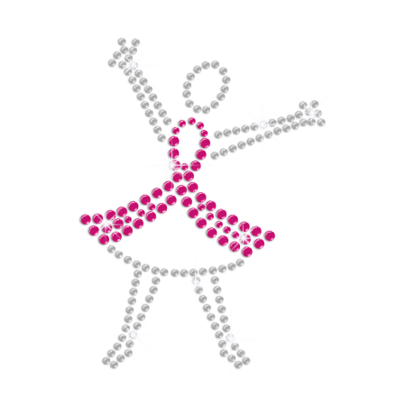 Brave to Face Breast Cancer Iron-on Rhinestone Transfer