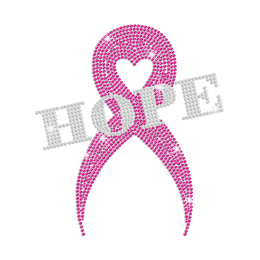 Custom Pink Hope Rhinestud Design 