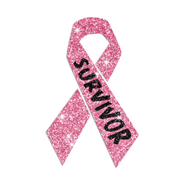 Custom Glitter Pink Survivor Design 