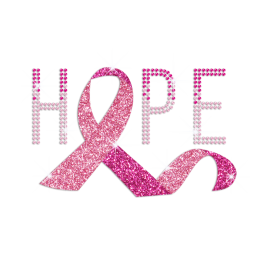 Sparkling Pink Hope Rhinestud Decal