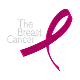 Holofoil The Breast Cancer Rhinestone Transfer