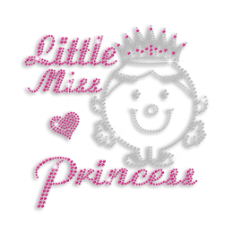 Lovely Little Princess Iron-on Rhinestone Transfer