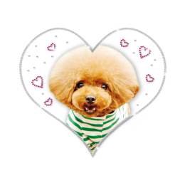 ISS Poodle Rhinestud Design