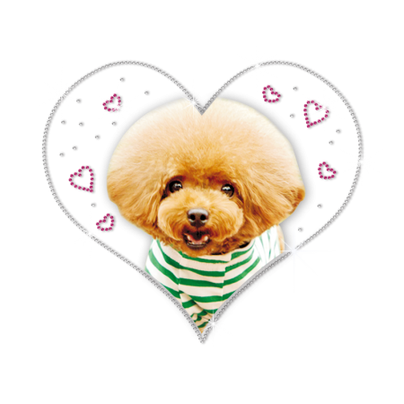 ISS Poodle Rhinestud Design