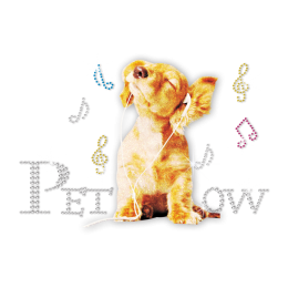 Glitter Cocker Spaniel Rhinestud Decal for ISS