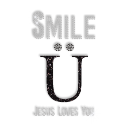 Custom Jesus Loves You Iron on Diamante Transfer