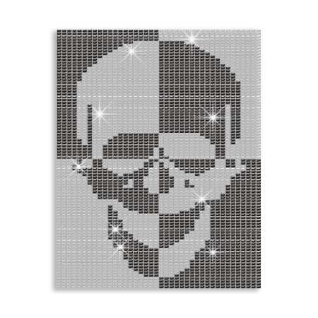 Large-sized Skull Nailhead Hotfix Transfer