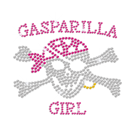 Hot Girl Gasparilla Hotfix Rhinestone design