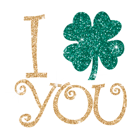 I Shamrock You Hot fix Glitter Motif