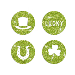 Glittering Lucky Patrick Iron on Rhinestone Transfer Motif