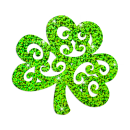 Shiny St.Patrick's Day Green Tree Iron on Holofoil Transfer Decal