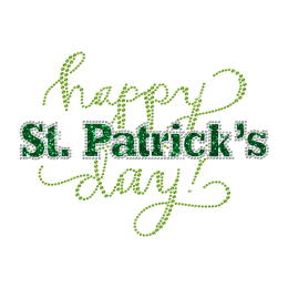 Stock Letters Saint Patricks Day Iron Ons