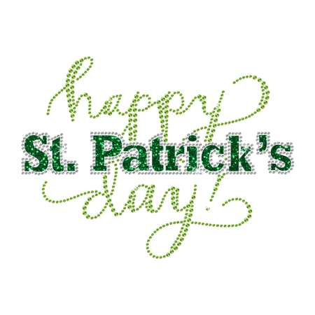 Stock Letters Saint Patricks Day Iron Ons