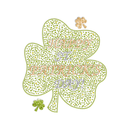 Wholesale Shamrock Rhinestone Transfers