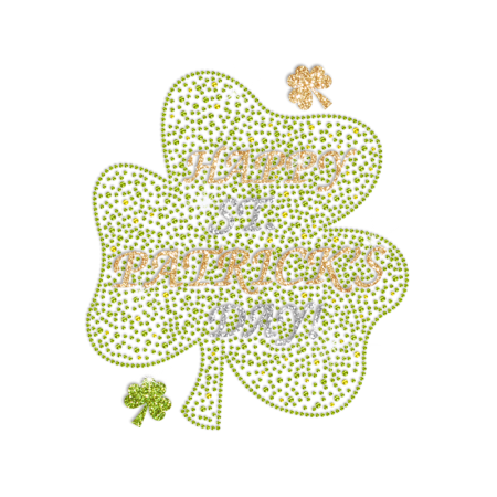 Wholesale Shamrock Rhinestone Transfers