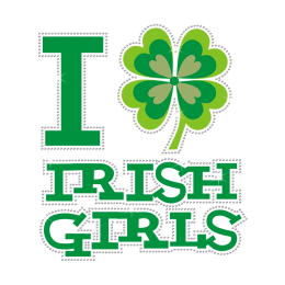 Bulk Graphic I Irish Girls Rhinestone Vinyl Transfer