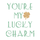 Customize Letter You are My Lucky Charm Rhinestone Design