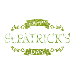 Cheap Logo Happy Patricks Day Rhinestone Motifs