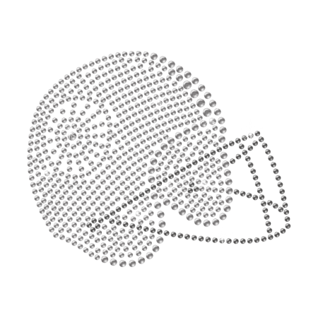 Crystal Football Helmet Strass Iron on Design for t shirt