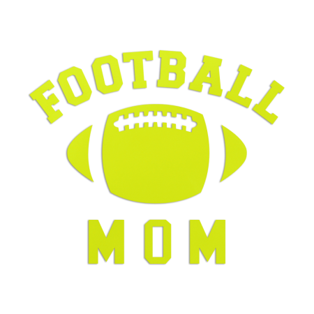 Football Mom Heat Press PU Transfer Motif