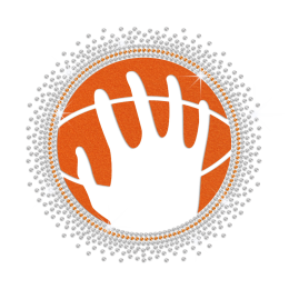 Personalized Holding Basketball Iron on Flock Rhinestud Transfer Decal