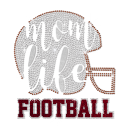 ISS Football Life Mom Crystal Design