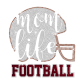 ISS Football Life Mom Crystal Design