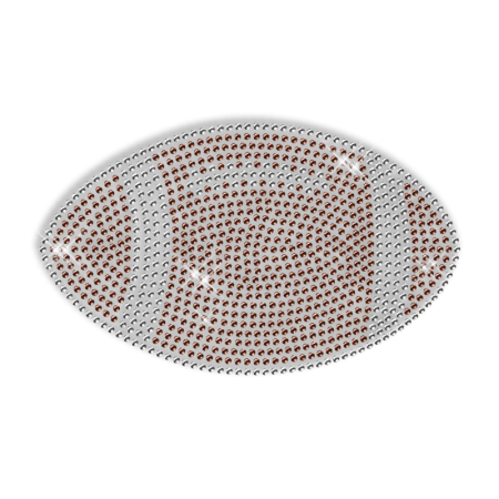 Rhinestud Football Pattern Custom Hotfix Motif