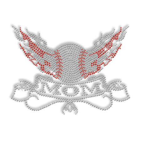 Rhinestone Baseball Mom Design Custom Transfer